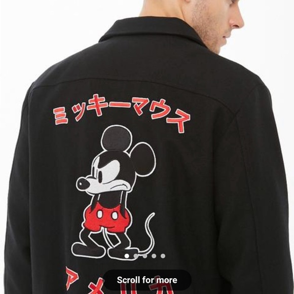 Disney x Forever 21 Mickey Mouse Bomber Jacket Mens - Picture 3 of 13